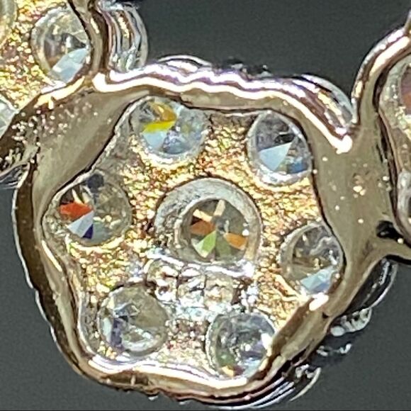 Sterlingsilver Heart pendant with white rhinestone - Picture 7 of 7